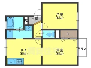 アベニュー【1階】の間取り