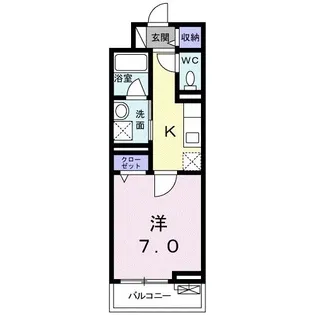 ヌーベル中浦和【2階】の間取り