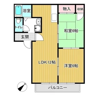 ハイツウエスト【2階】の間取り