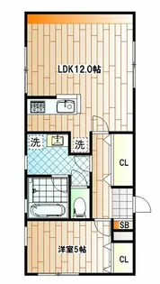 ミューズ白ゆり【1階】の間取り