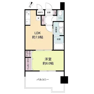 レジディア博多II【11階】の間取り