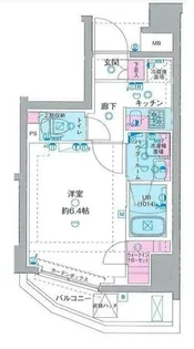 GENOVIA横浜鶴見市場skygarden【7階】の間取り