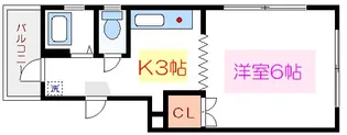 マロンコーポ【4階】の間取り