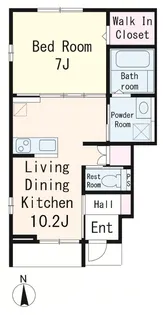 エクニール【1階】の間取り