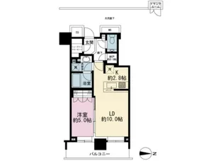 ザ・パークハウス晴海タワーズ クロノレジデンス【21階】の間取り