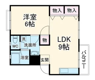 平和マンション【3階】の間取り