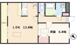ファミリア富里【2階】の間取り