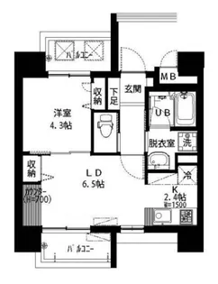 ブランシュール北町【9階】の間取り