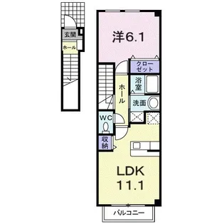 シーズコート【2階】の間取り