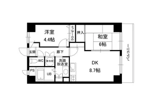 エクセリア駅南【3階】の間取り