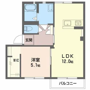 フォーレスサンディエゴ【1階】の間取り