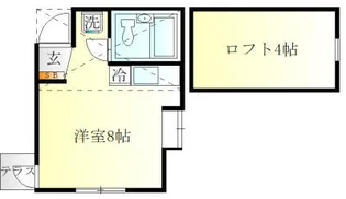 ニューベル白楽【1階】の間取り