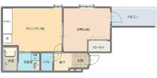 メゾンドリラ【1階】の間取り