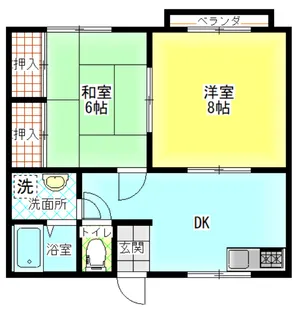 メゾン日向【2階】の間取り