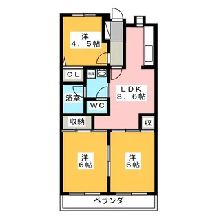 ルミエール【3階】の間取り