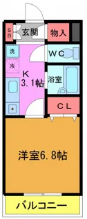 ジェイワンヒルズ西船【1階】の間取り