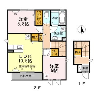 メゾン ルミナス【2階】の間取り