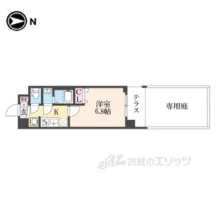 ソルテラス京都西大路郁【1階】の間取り