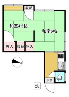 ながもと荘【1階】の間取り