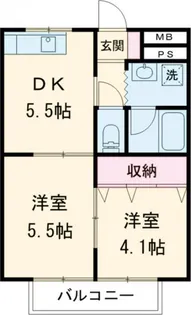 コートエンジェル【1階】の間取り