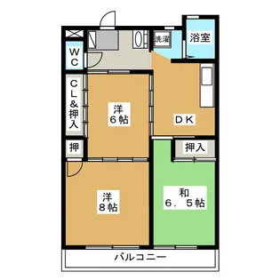 ウエストワン【1階】の間取り