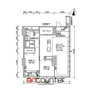 東雲キャナルコートCODAN11号棟【8階】の間取り