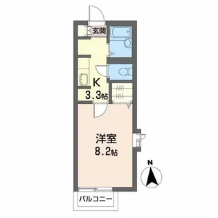 フォンティーヌ【2階】の間取り