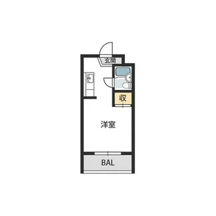 シャルム北梅田【5階】の間取り