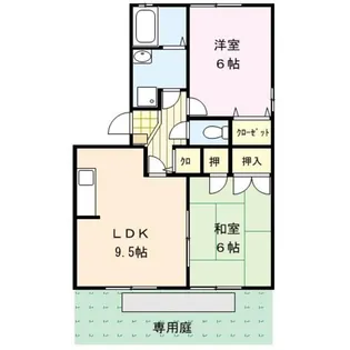 シャンポール【1階】の間取り