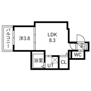 ルアナテラス38【3階】の間取り