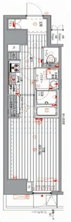 メインステージ千代田岩本町コモデ【6階】の間取り