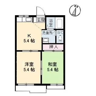 チェリーコートB【1階】の間取り