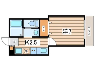 プリベールケイ【1階】の間取り