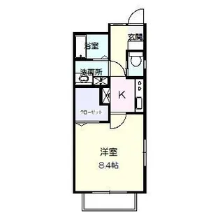 ジ・アパートメント下堀【1階】の間取り