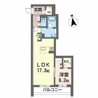 シャーメゾンプレミアス下助任【2階】の間取り