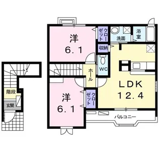 サンリットF【2階】の間取り
