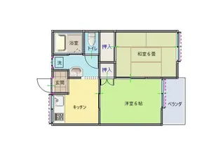コーポ幸B【2階】の間取り