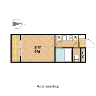コアクレスト下新城【1階】の間取り
