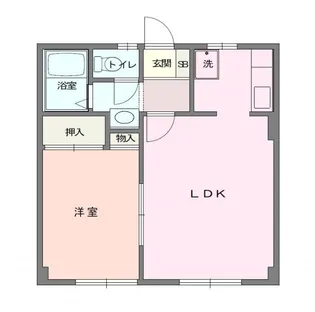 コーポAix【2階】の間取り