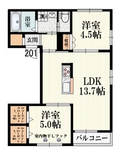 kafuu【2階】の間取り