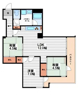 高津サニーハイツ【3階】の間取り