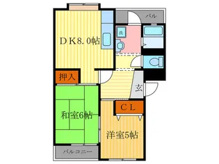 CENT RIVER HOUSE【2階】の間取り