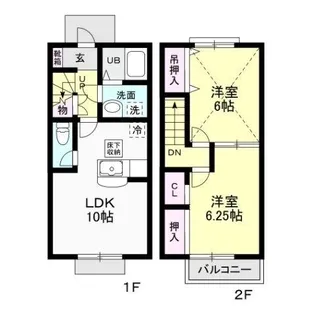 Petit Panier C【2階】の間取り