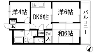 メゾンタナカ【3階】の間取り