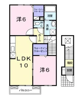 EVERGREEN M.T.【2階】の間取り