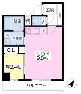 ルーセント東静岡【5階】の間取り