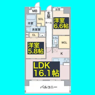 Epoch IKAI【1階】の間取り