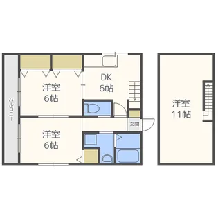 ファミリア博多南【2階】の間取り
