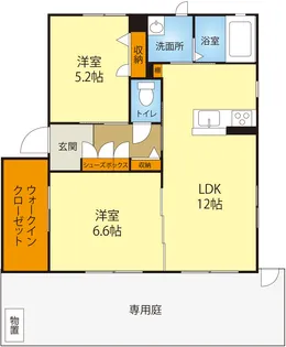 パティース・ワン【1階】の間取り