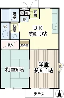 みどりハウス【1階】の間取り